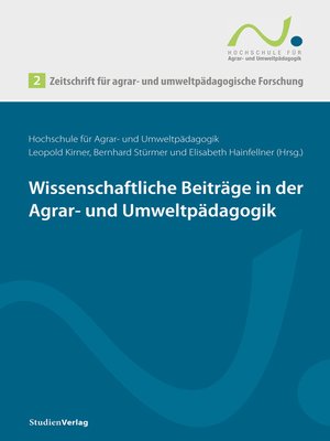 cover image of Zeitschrift für agrar- und umweltpädagogische Forschung 2